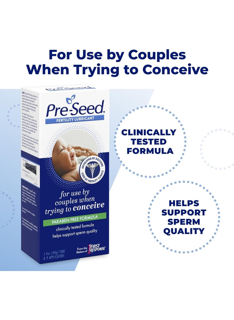 FIRST RESPONSE Pre-Seed Fertility Lubricant, 9 Applicators (1.4 oz) - Image 3